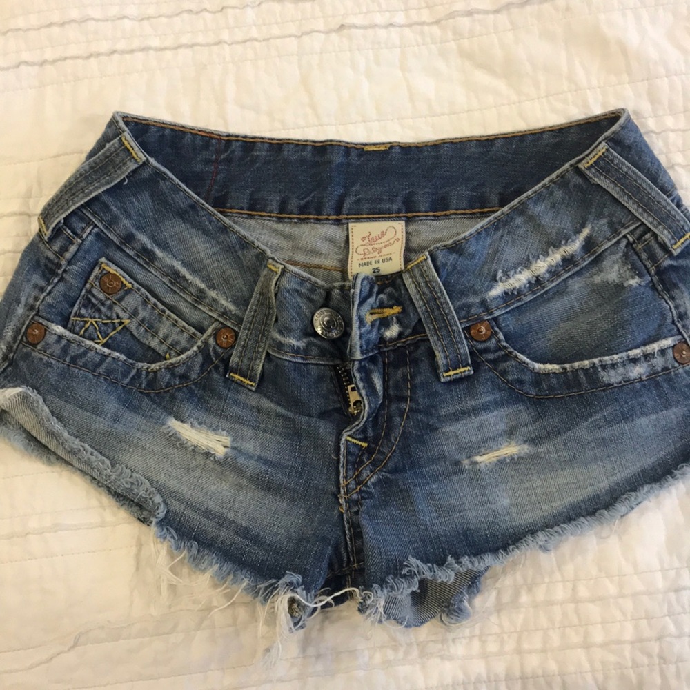 True Religion Low Rise Shorts